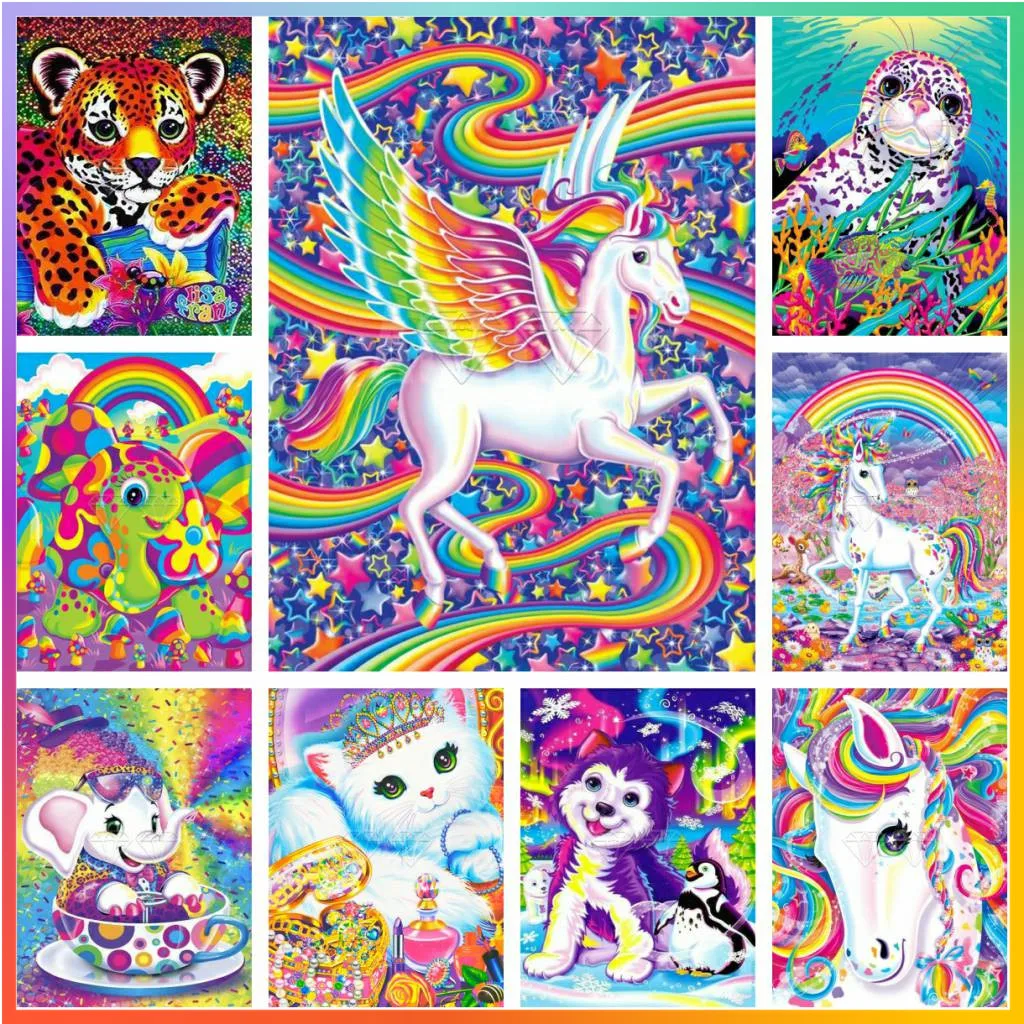 Art Craft Unicorn - 1PC frameless Paint Cartoon Animal Cat