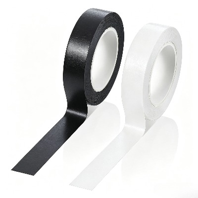 Washi Tape Rolls - 2 rolls of black and white