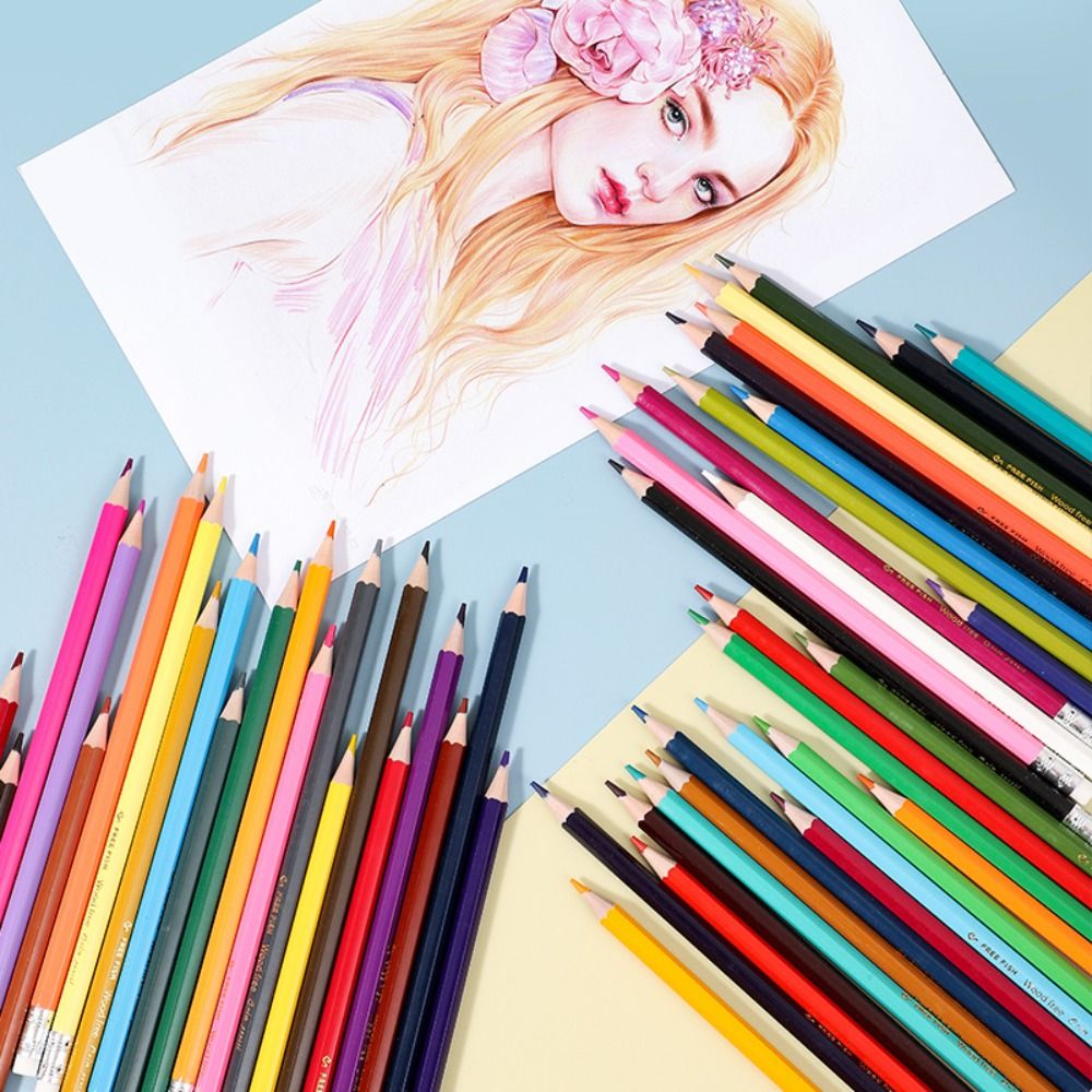 Colored Pencil Professional - 1 Set 12/18/24/36/48 Colors Painting Pencil