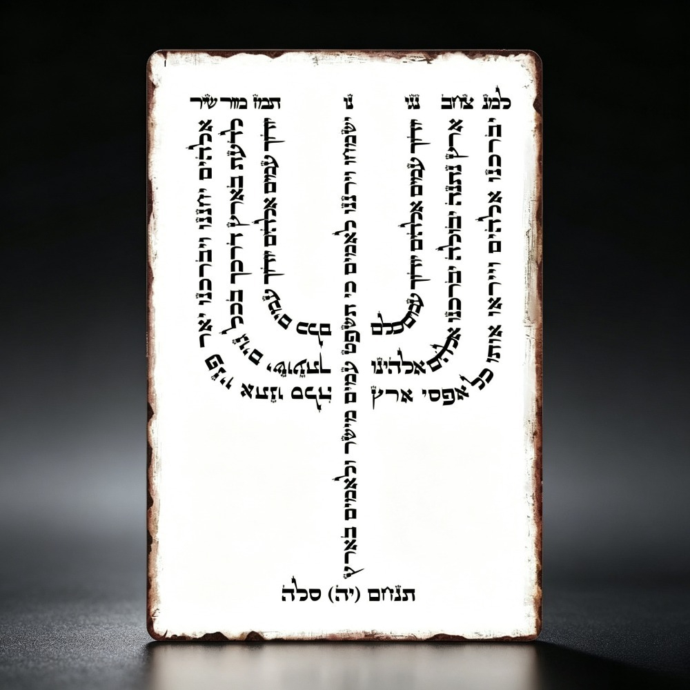 Art & Craft Kortingscode - CIFBUY Vintage Hebrew YHVH Aluminum Wall