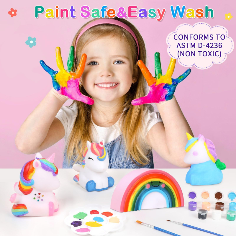 Art Craft Unicorn - Paint Your Own Unicorns DIY Rainbow