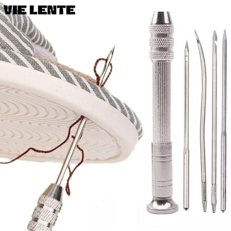 Punch Needle Kit - 5pcs Leather Sewing Awl Set Shoes
