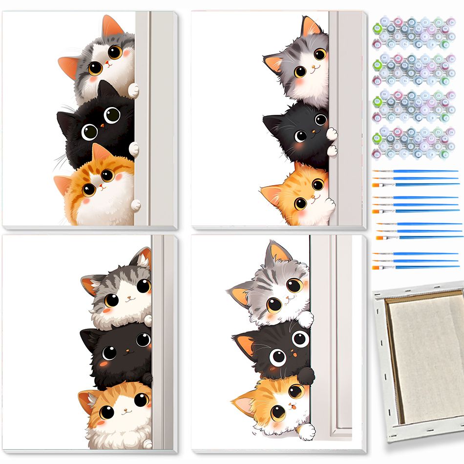 Art Craft Number - CHENISTOR Cat Painting By Numbers Crafts