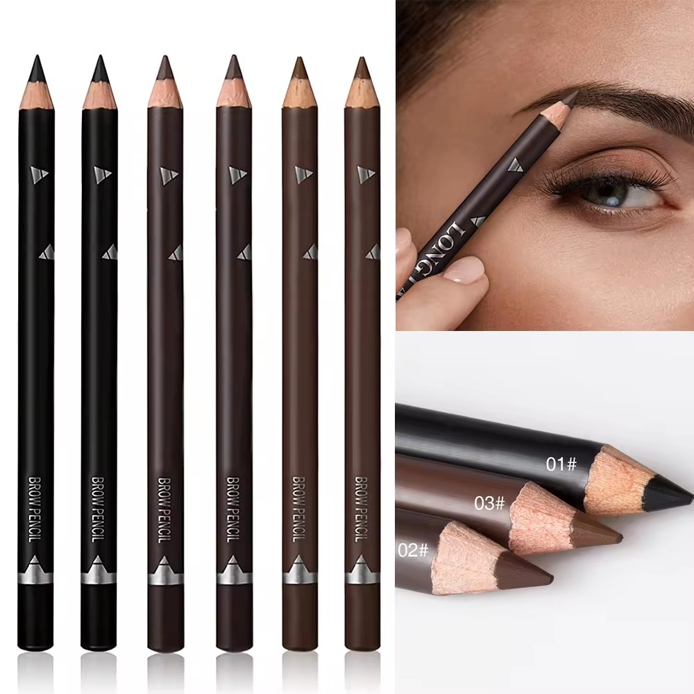 6/12Pcs Eye Brow Pencil Waterp - Colored Pencil Professional recension och pris