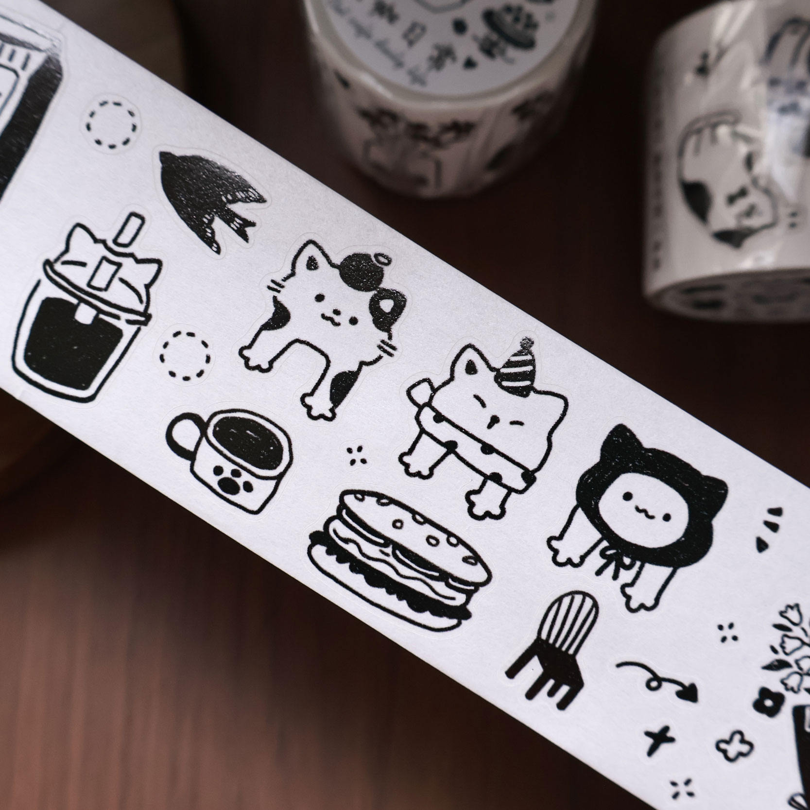 YiEr Studio Vintage Daily Cat' - Washi Tape Rolls recension och pris