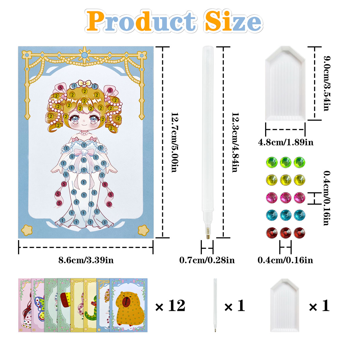 16 Pcs Gem Kit DIY Arts Crafts - Art Craft Number recension och pris