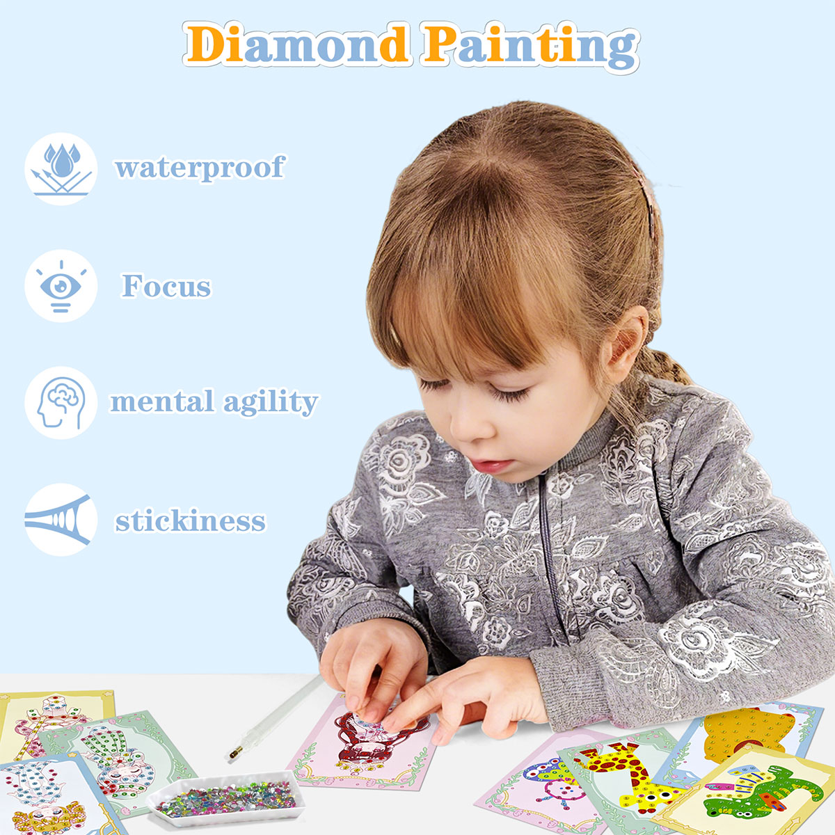 16 Pcs Gem Kit DIY Arts Crafts - Art Craft Number recension och pris