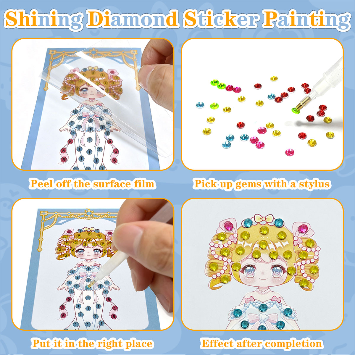 16 Pcs Gem Kit DIY Arts Crafts - Art Craft Number recension och pris