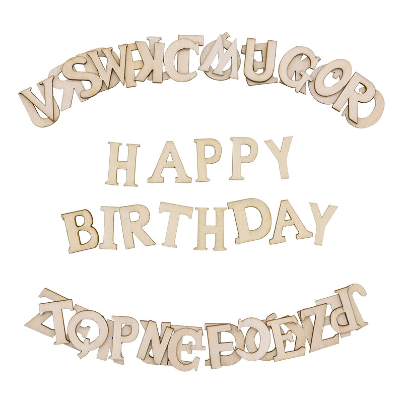 100pcs Wood English Alphabet D - Art Craft Number recension och pris