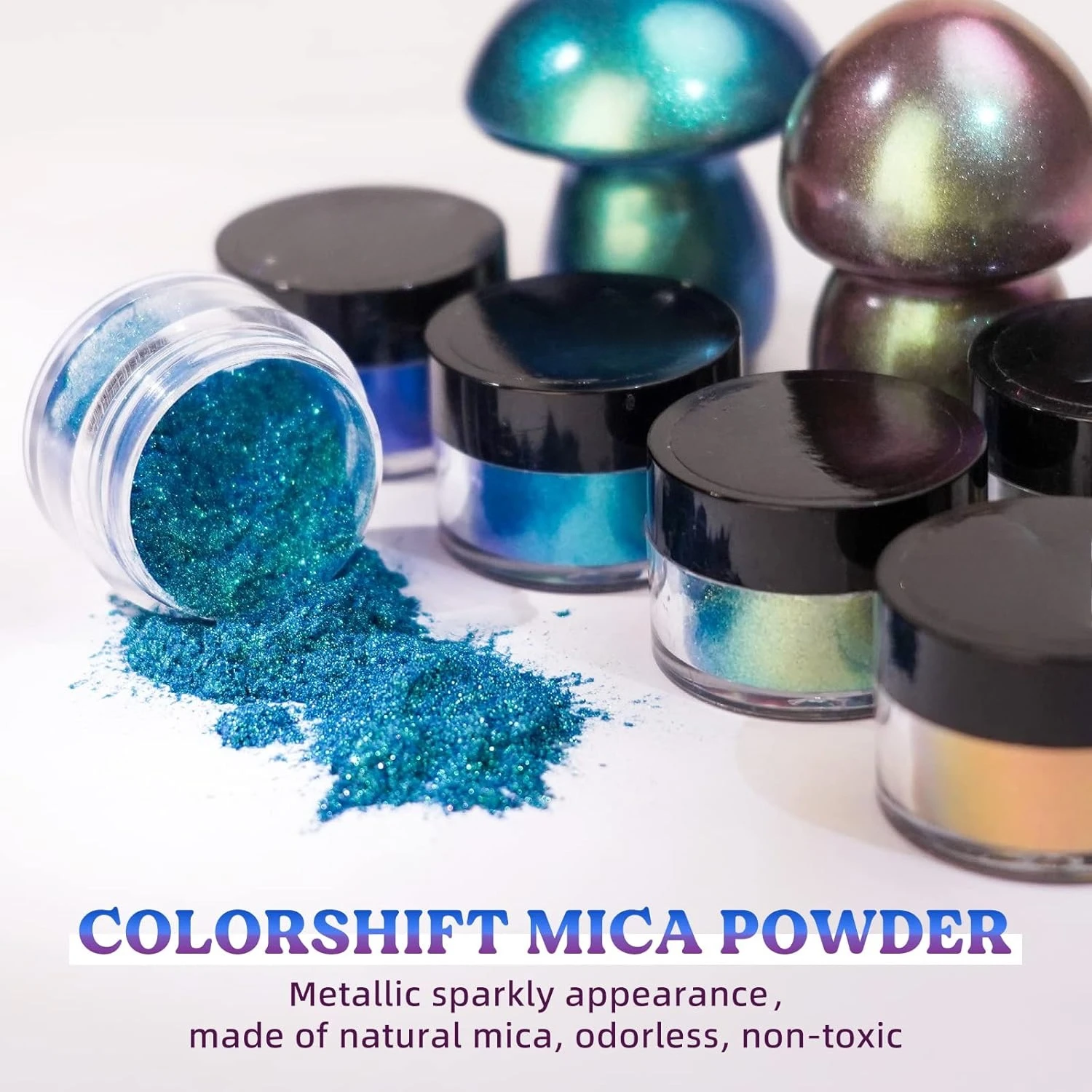 18-Color Chameleon Mica Powder - Resin Pigment Powder recension och pris