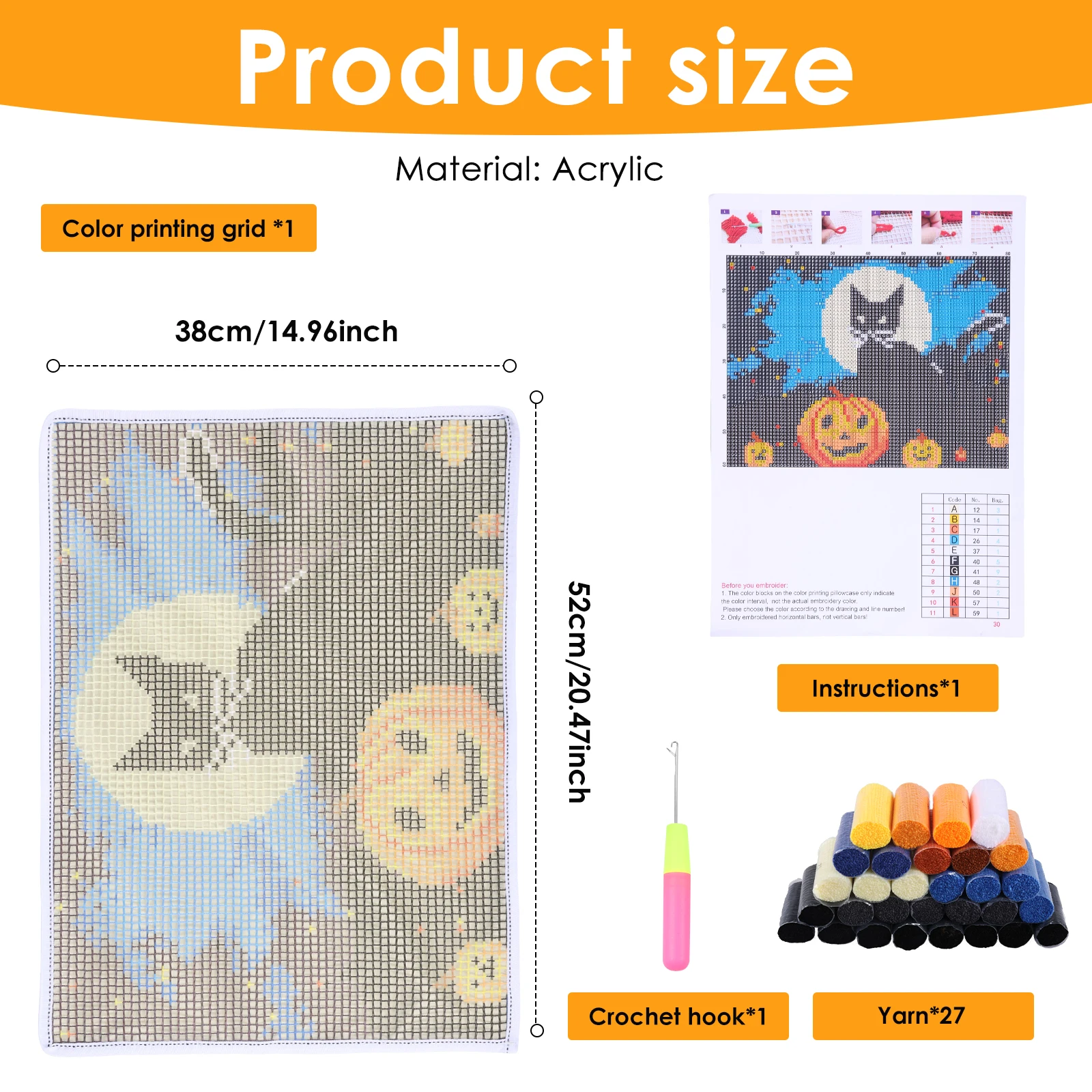 Latch Hook Kits DIY Animal Pat - Punch Needle Kit recension och pris