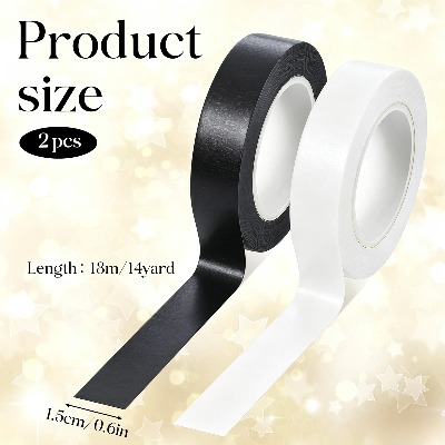 2 rolls of black and white was - Washi Tape Rolls recension och pris