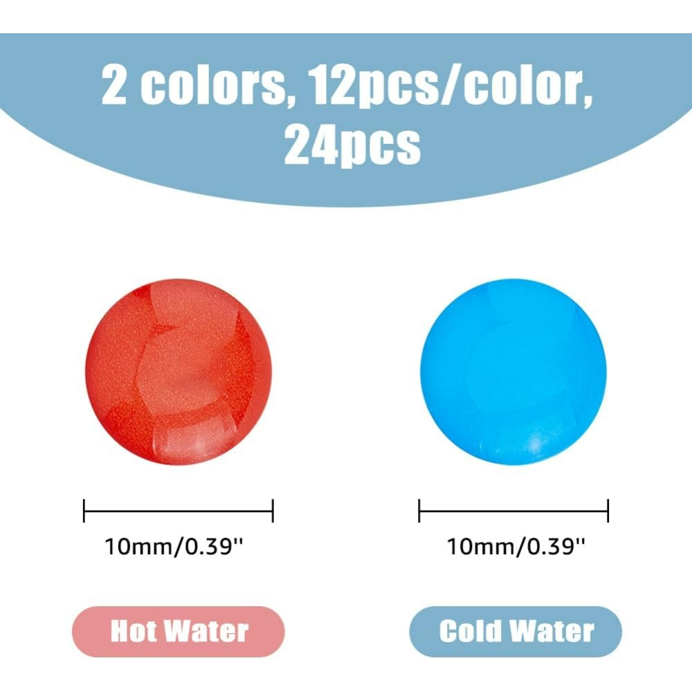 24Pcs 2 Colors Hot and Cold Wa - Resin Pigment Powder recension och pris