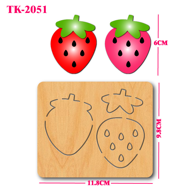 Strawberry wooden cutting mold - Art And Craft Exclusives recension och pris