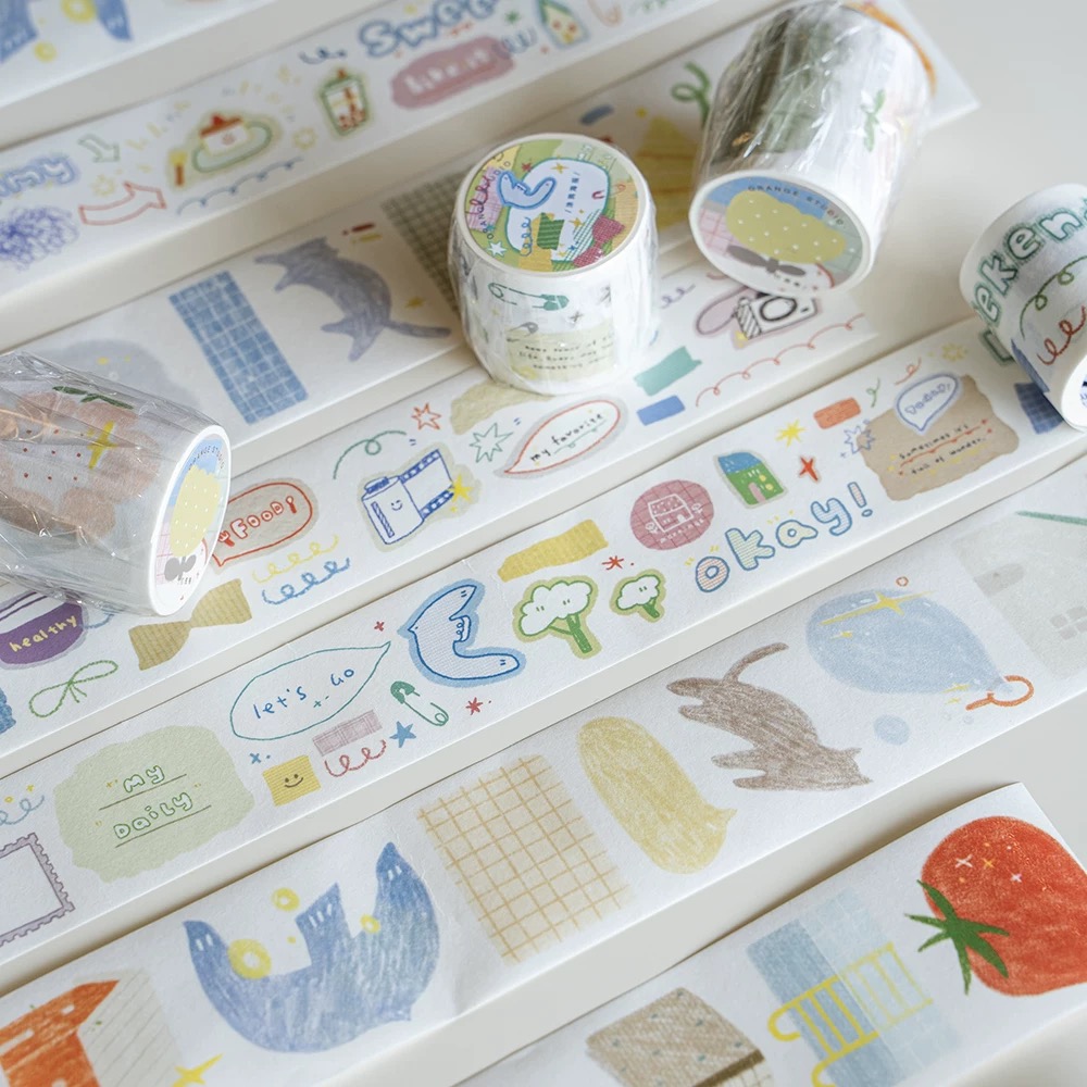Orange Studio Vintage Graffiti - Washi Tape Rolls recension och pris