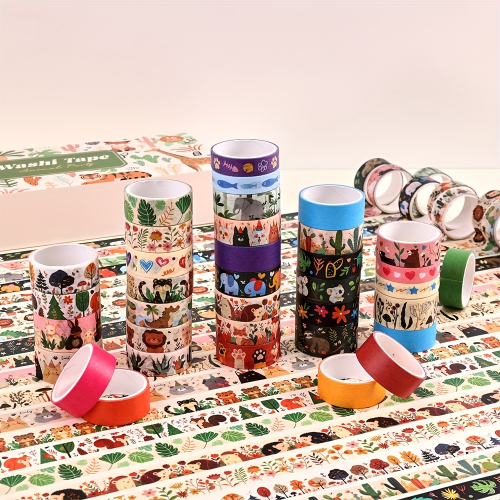 36 Rolls Vintage Animal Party  - Washi Tape Rolls recension och pris