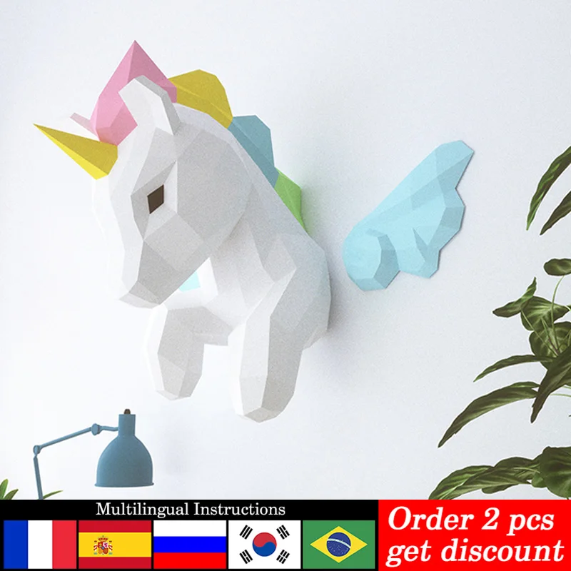 Rainbow Unicorn Animal Wall De - Art Craft Unicorn recension och pris