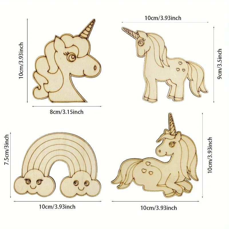 24pcs high-quality unicorn woo - Art Craft Unicorn recension och pris