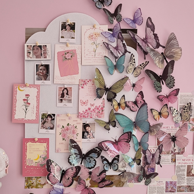 12pcs 3D Butterfly Wall Sticke - Art Craft Earth Day recension och pris