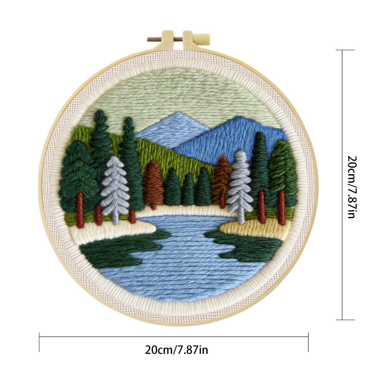 20X20CM/7.87inch Scenery Punch - Punch Needle Kit recension och pris