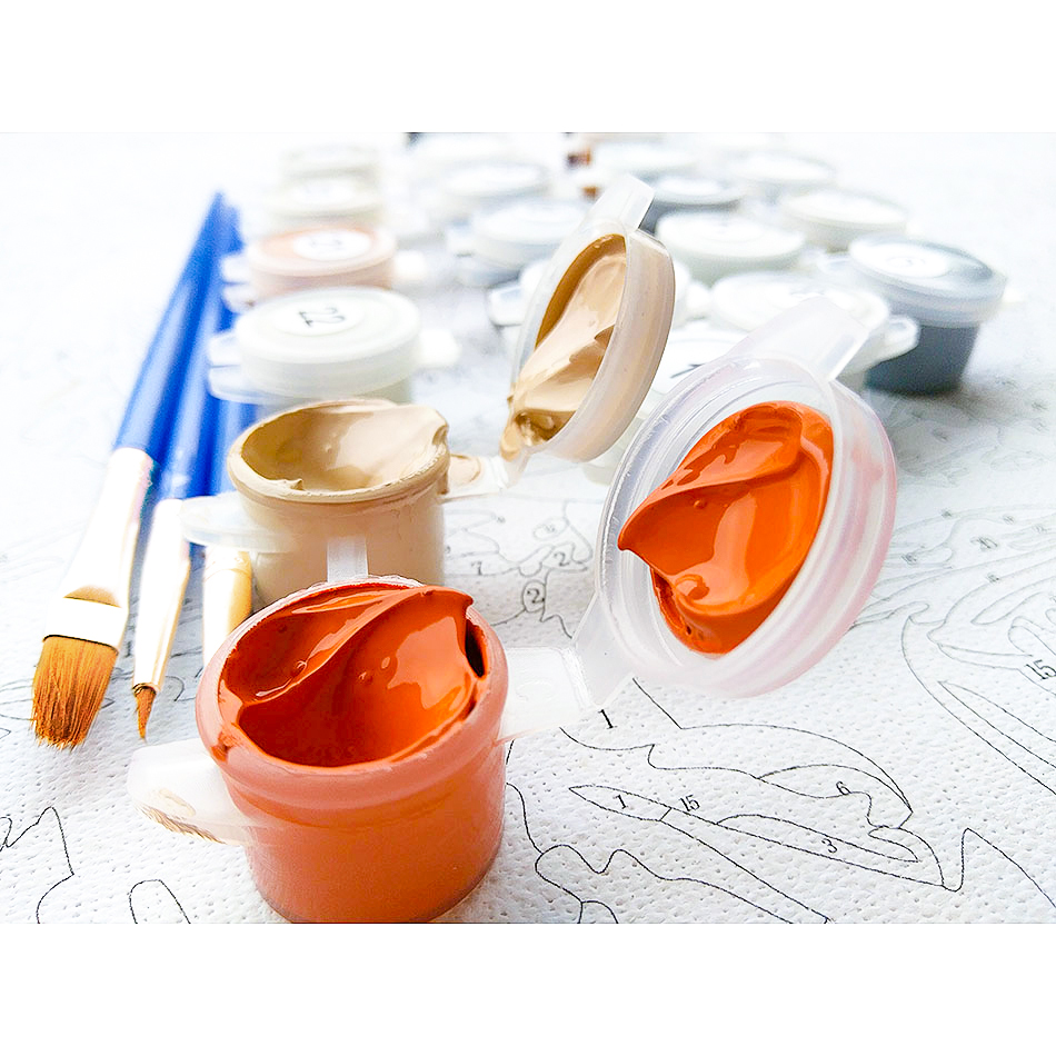 1pc frameless DIY Paint By Num - Art Craft Number recension och pris