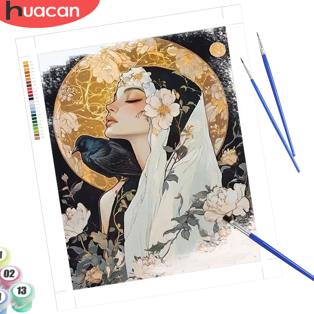 HUACAN Diy Oil Painting By Num - Art Craft Number recension och pris