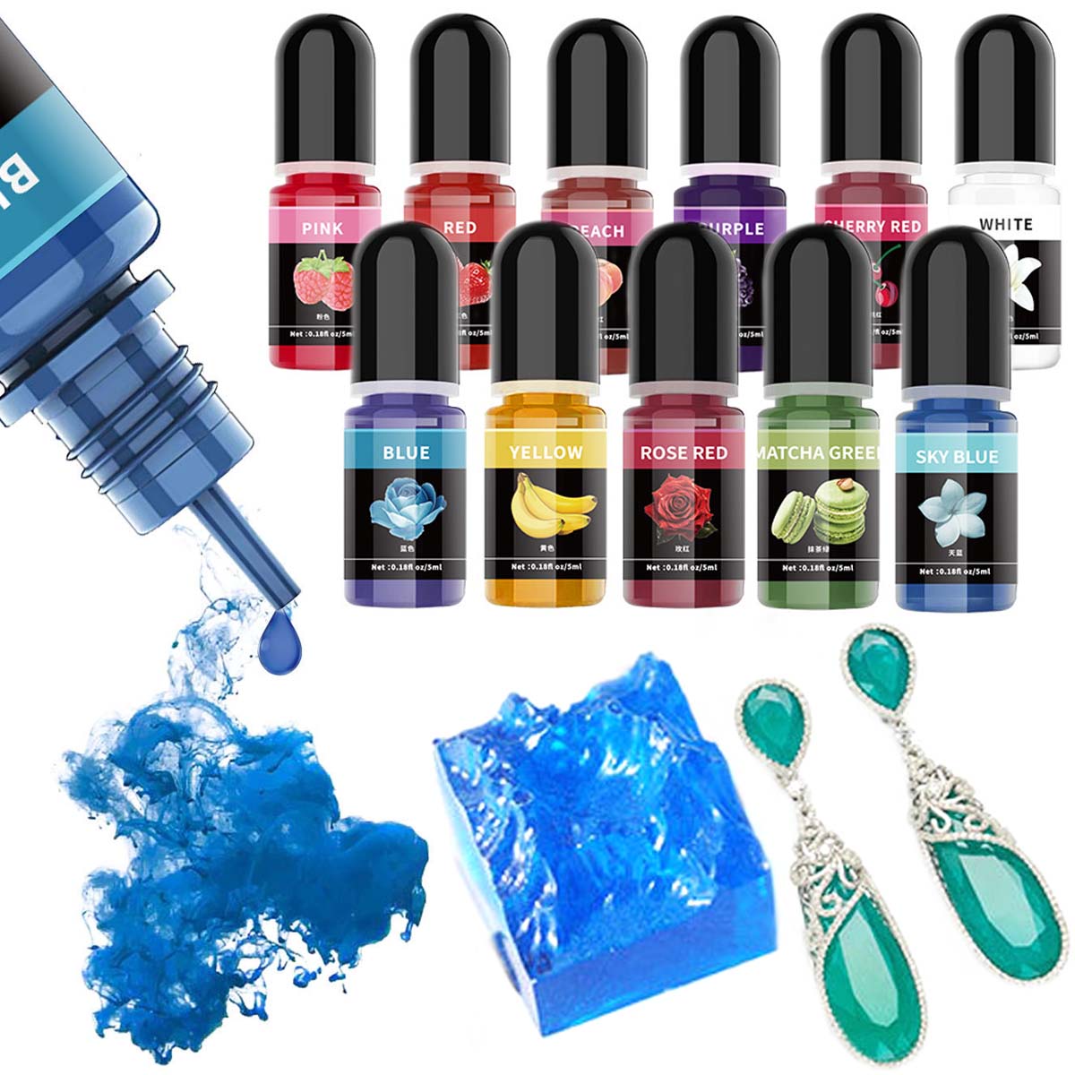 5ml/Bottle Epoxy Resin Pigment - Resin Pigment Powder recension och pris