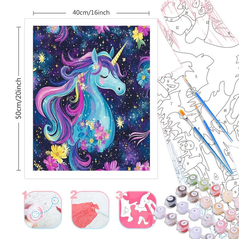 PhotoCustom Purple Unicorn Pai - Art Craft Unicorn recension och pris