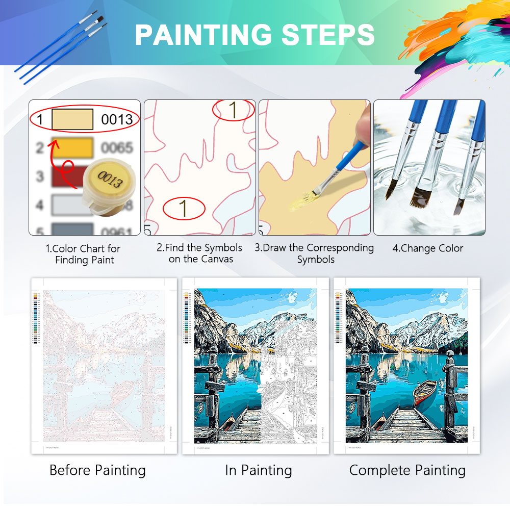 HUACAN Painting By Number Kits - Art Craft Number recension och pris