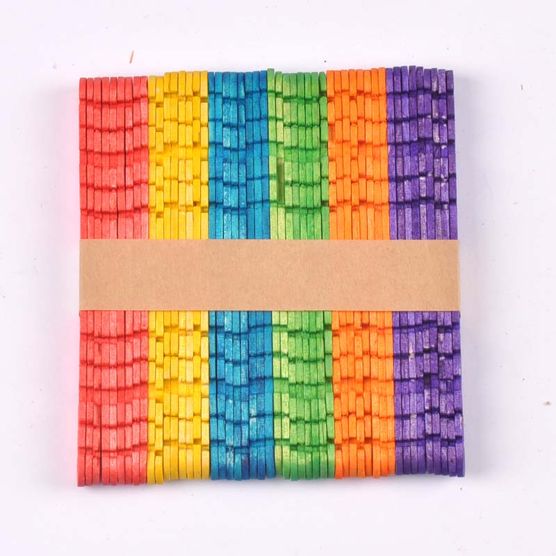50Pcs/Lot Natural Wood & Color - Art Craft Stick recension och pris