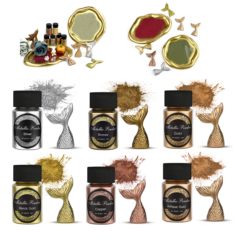 20ml/Bottle Metallic Glitter P - Resin Pigment Powder recension och pris