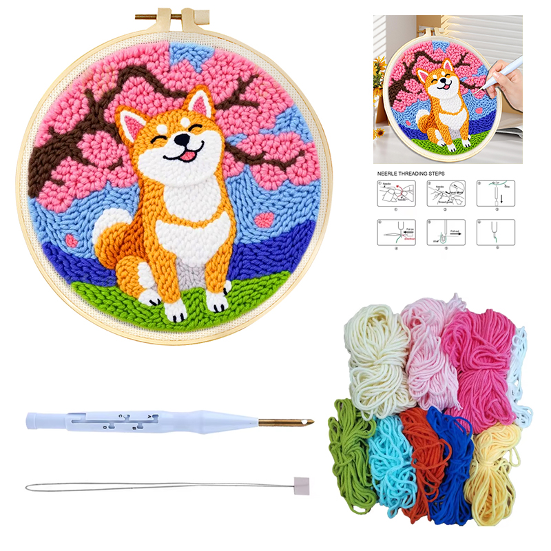 Punch Needle Starter Kits Dog  - Punch Needle Kit recension och pris